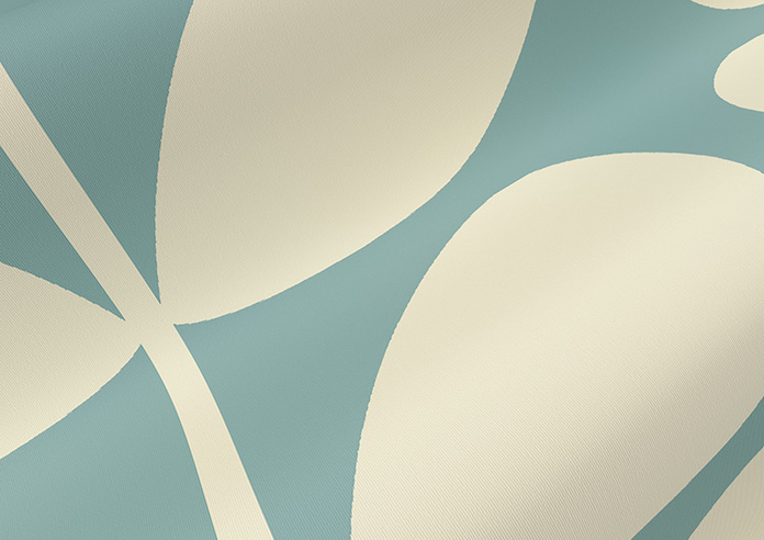 Orla Kiely Jumbo Solid Stem, Duckegg - Roller Blind - Image 4